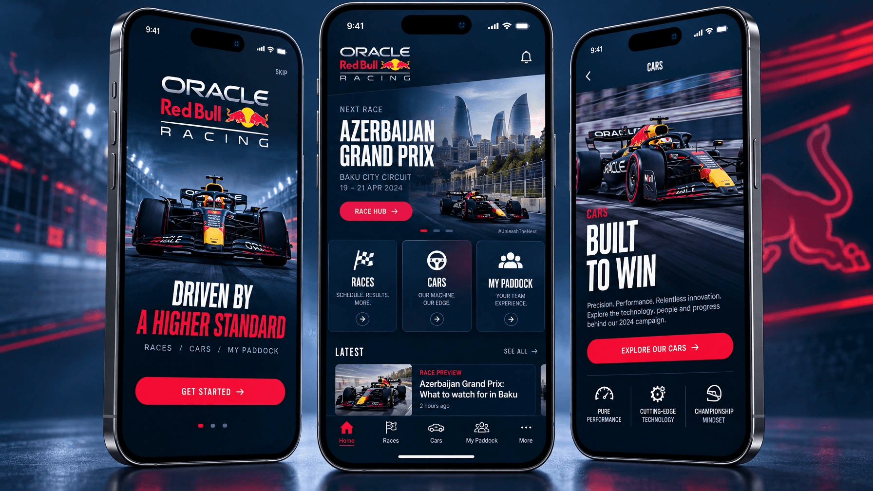 RedBull Racing Oracle digital app