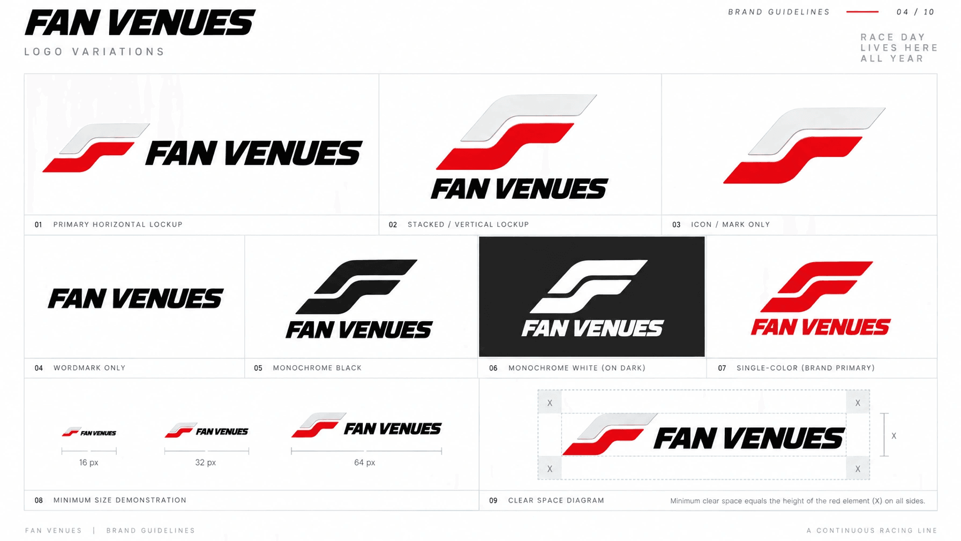 Fan Venues logo variations