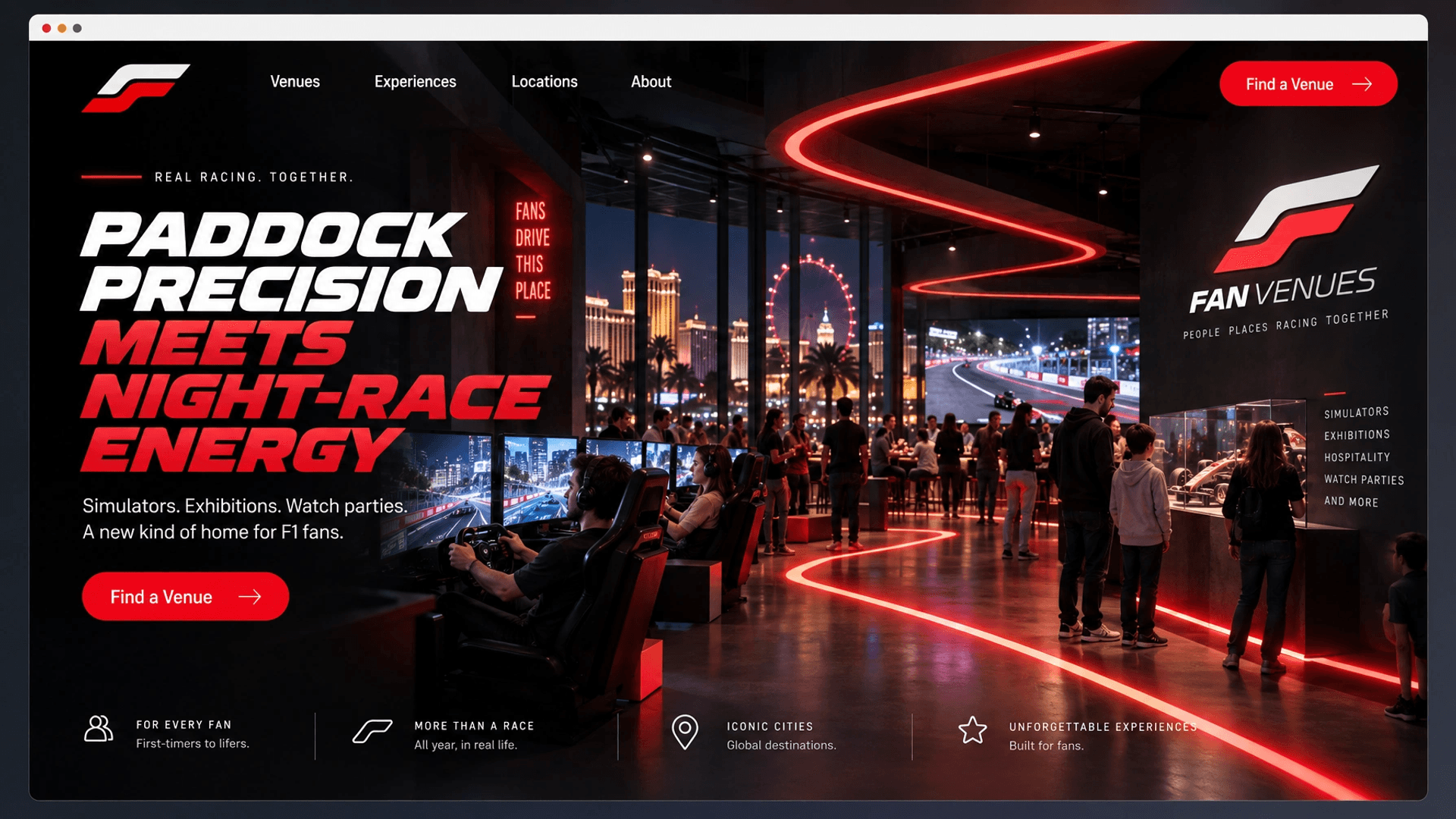 Fan Venues digital web