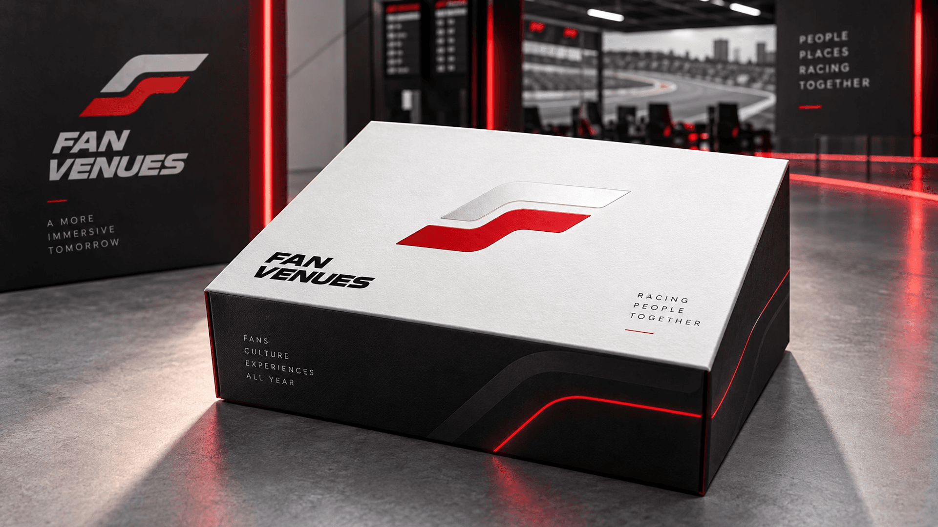 Fan Venues packaging box