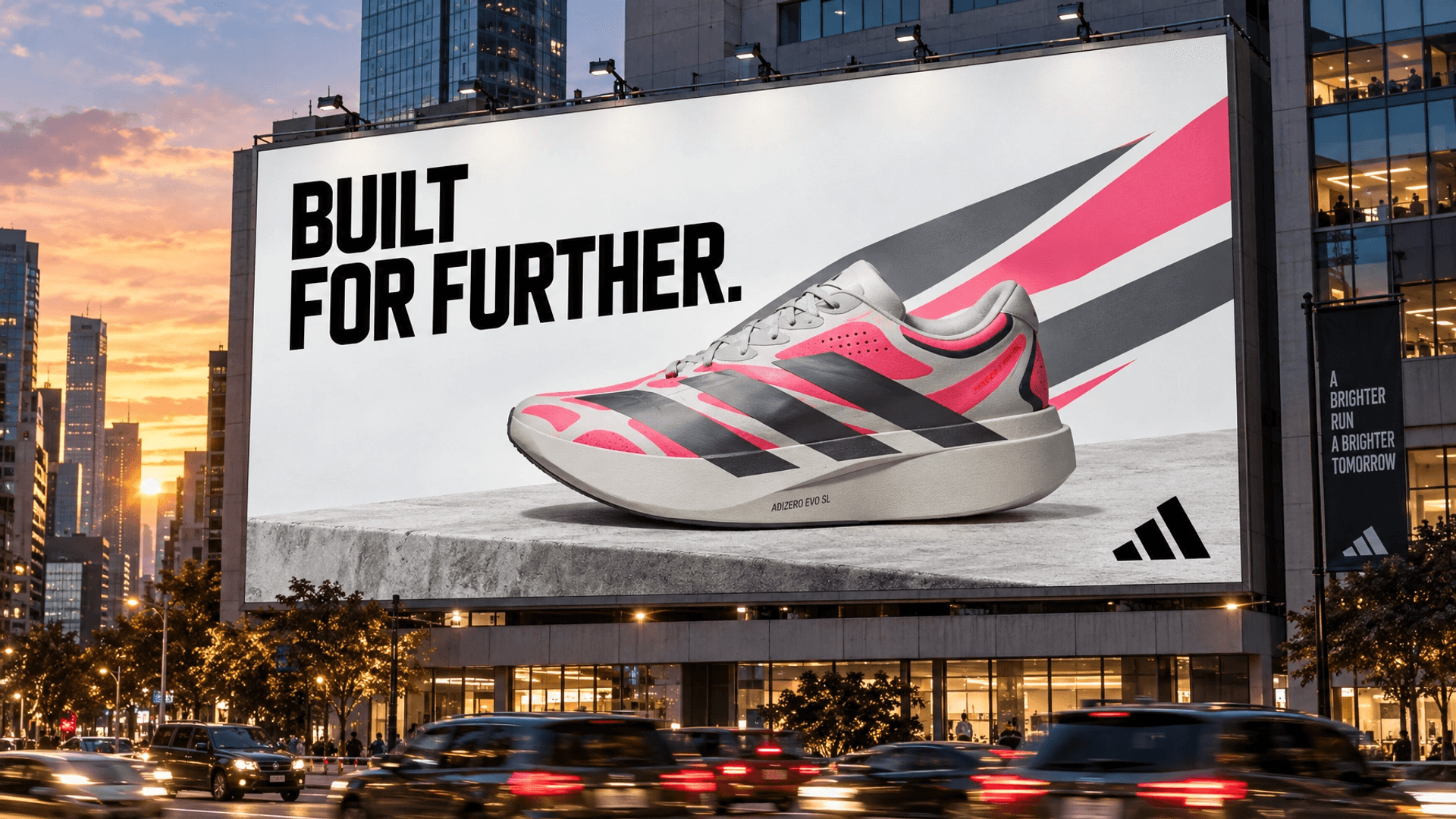 Adidas advertising billboard