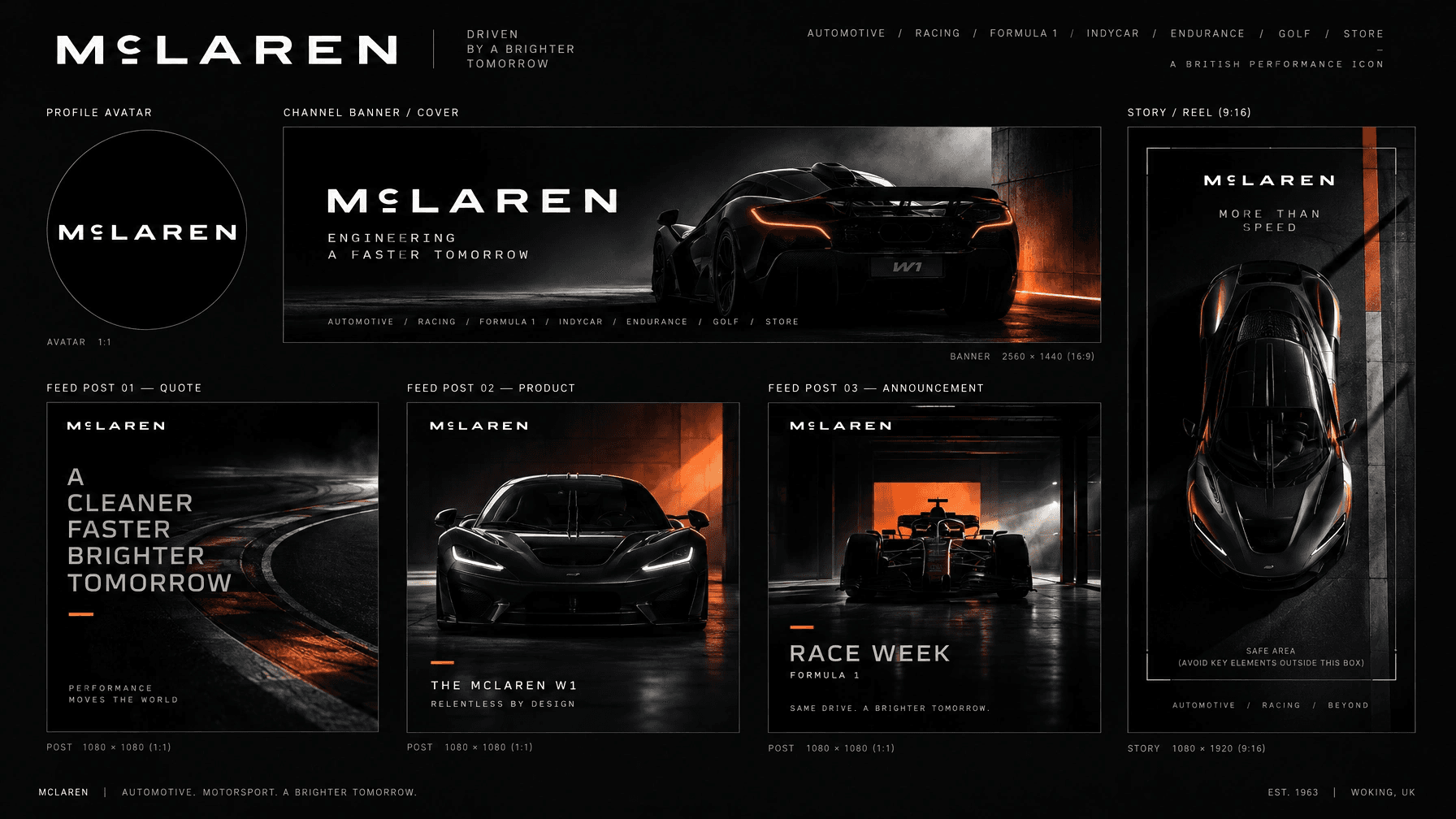 McLaren social kit