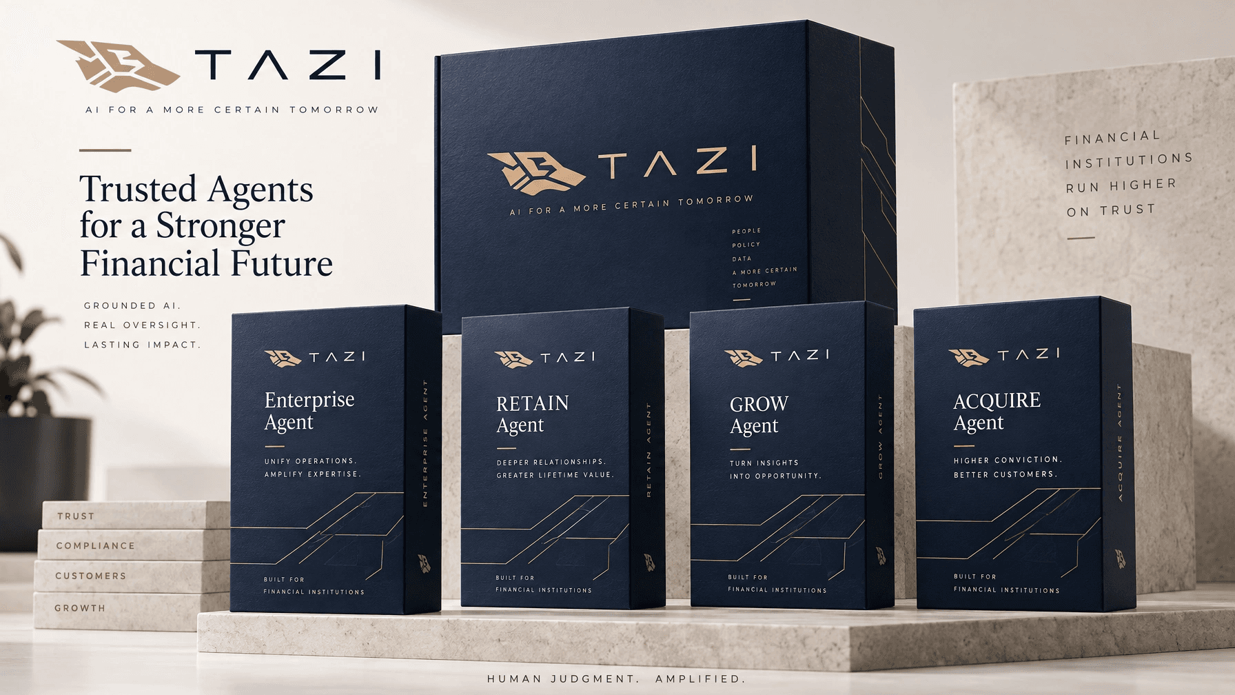 Tazi AI packaging box