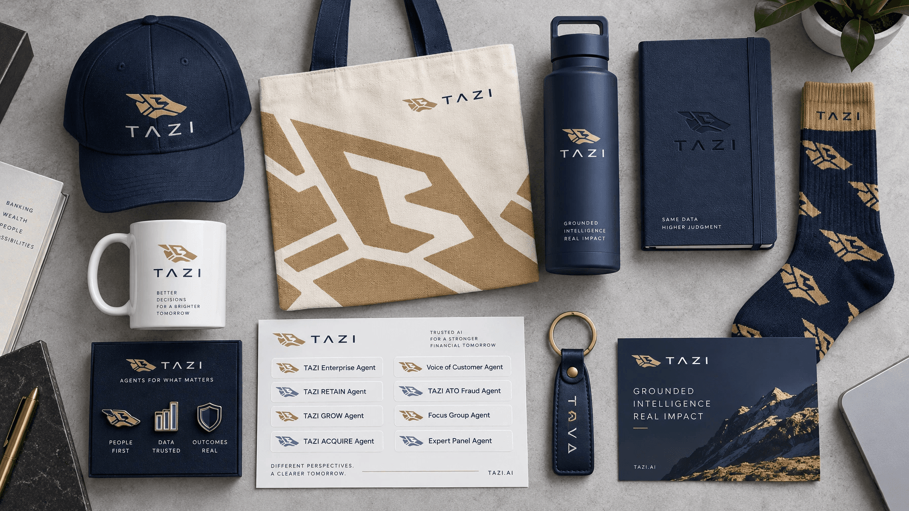 Tazi AI merch collection