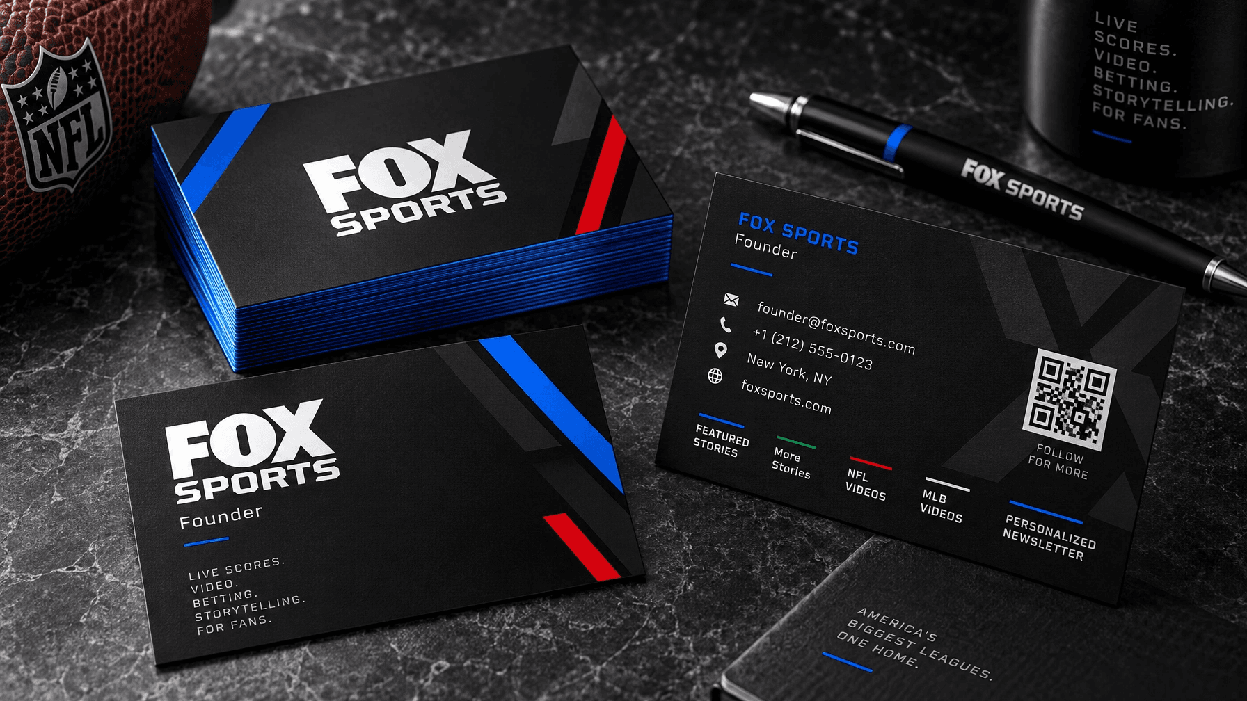 Fox Sports print business card