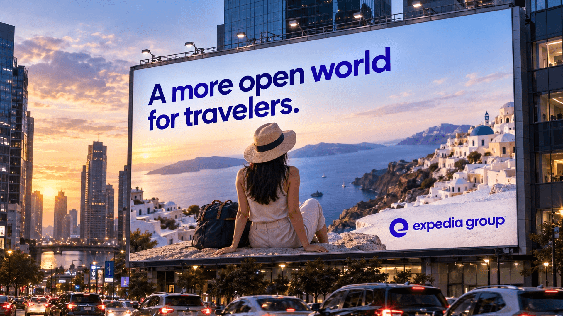 Expedia Group advertising billboard