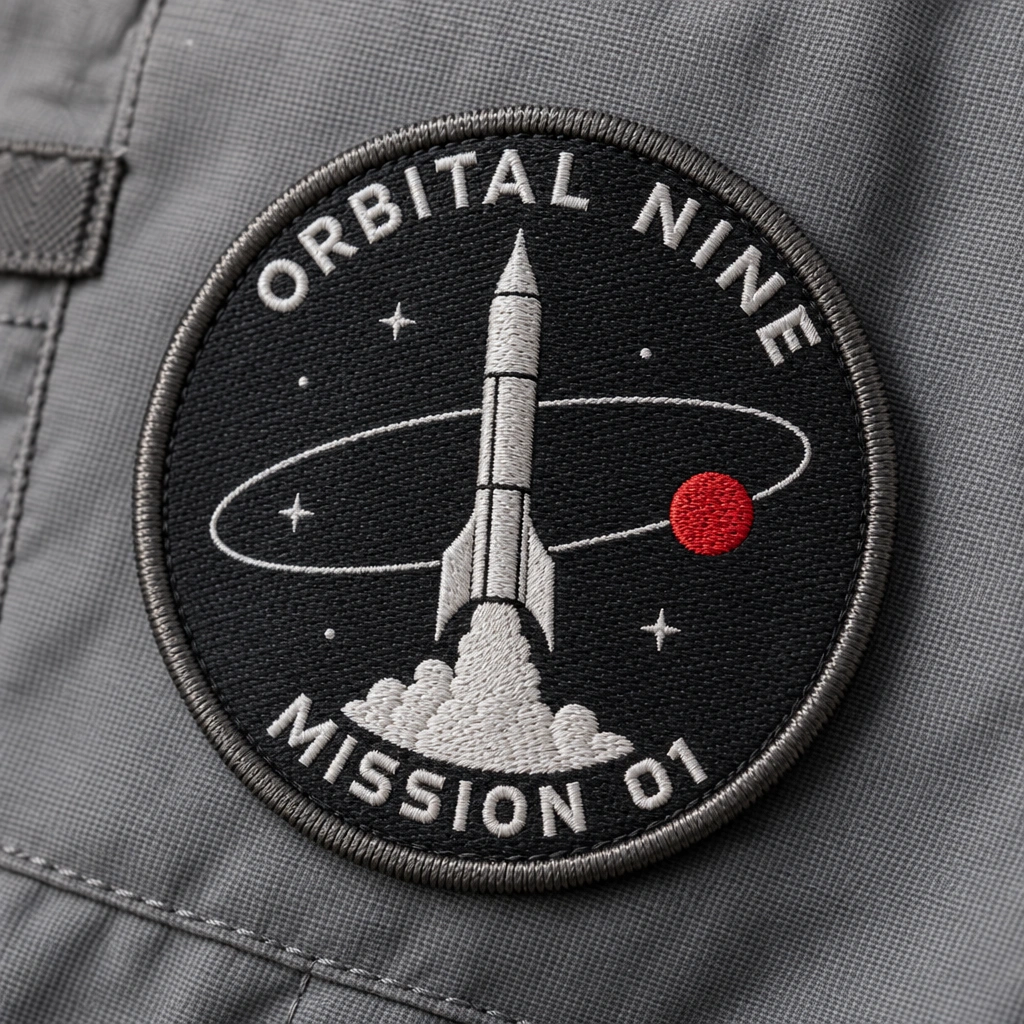 Orbital Nine embroidered mission patch